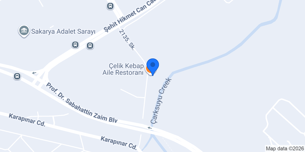Çelik Kebap Aile Restoranı konumu