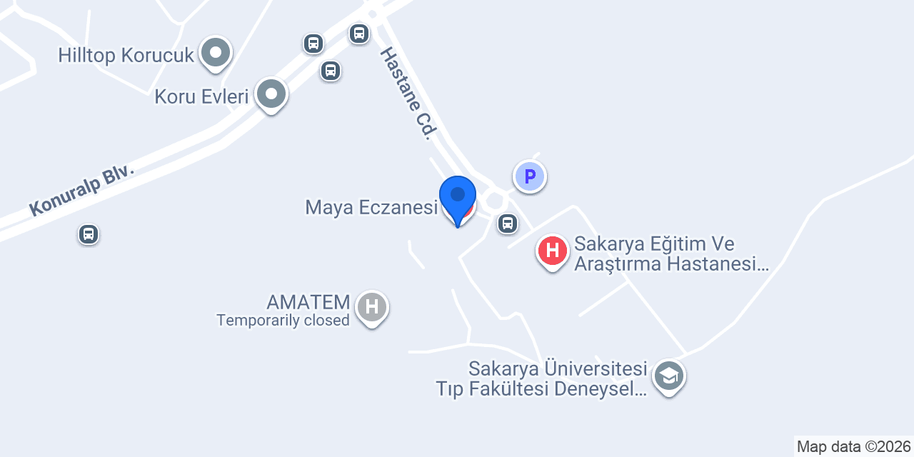 Korucuk Şifa Eczanesi konumu