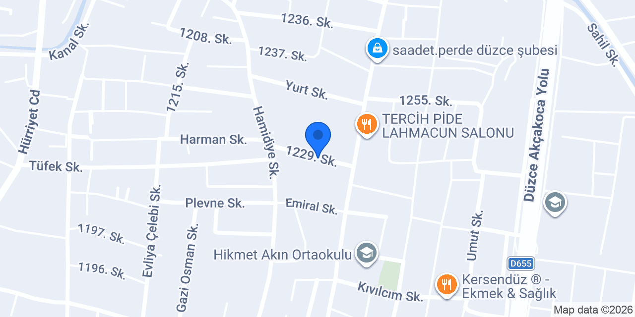 Dekoret mobilya konumu