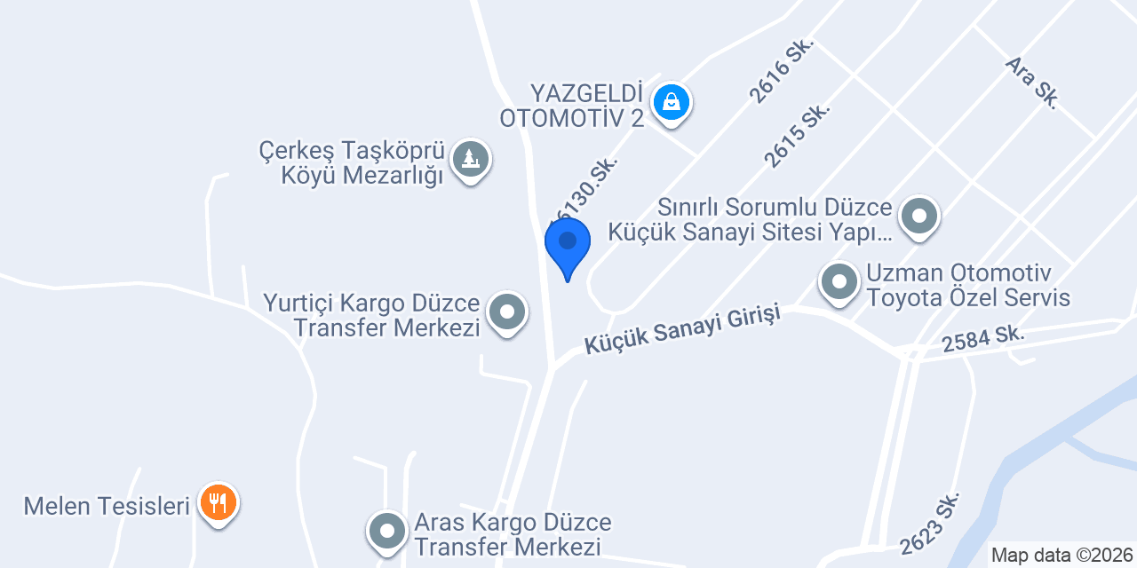 Otoresto Araç Yenileme Merkezi konumu