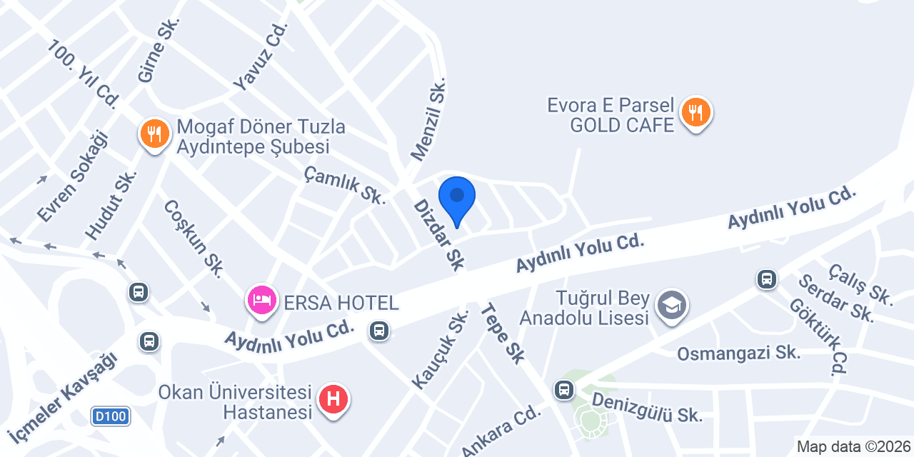 Beta Özel Servis konumu