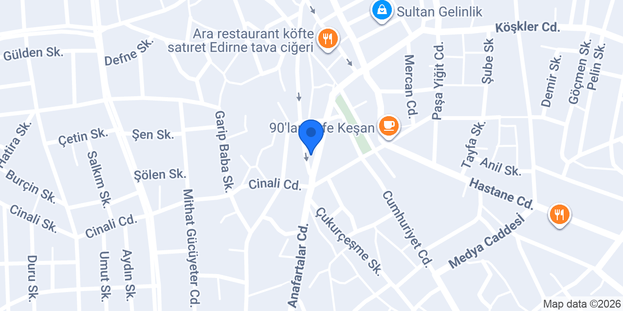Kampüs 22 Pansiyon konumu