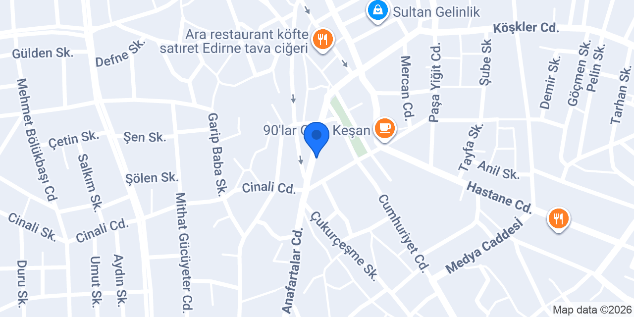 Günay Organizasyon konumu