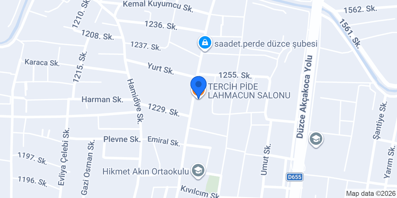 TERCİH PİDE LAHMACUN SALONU konumu