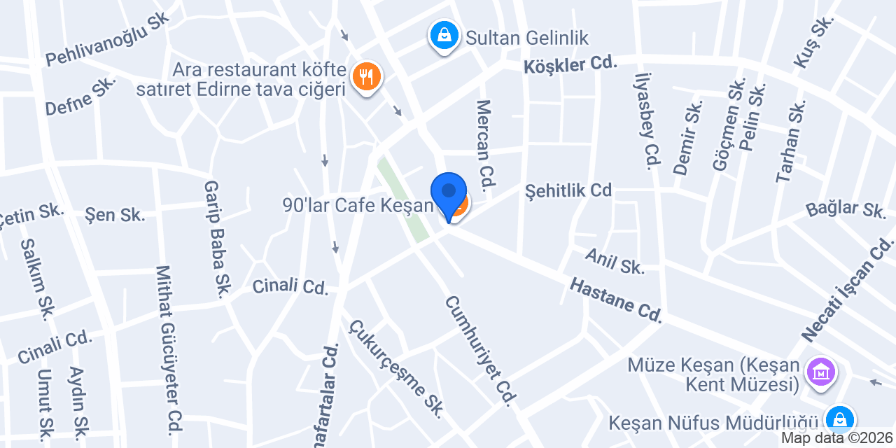 Esra Narcu Bitikli Diş Kliniği konumu