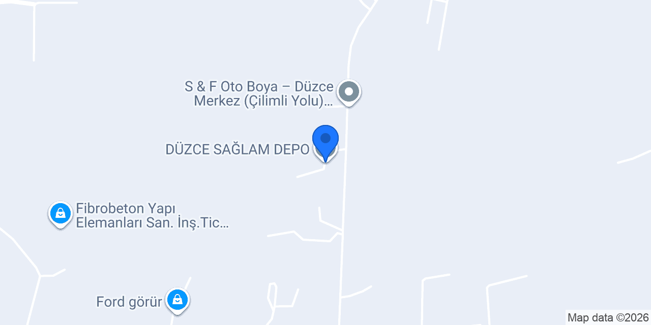 DÜZCE SAĞLAM DEPO konumu