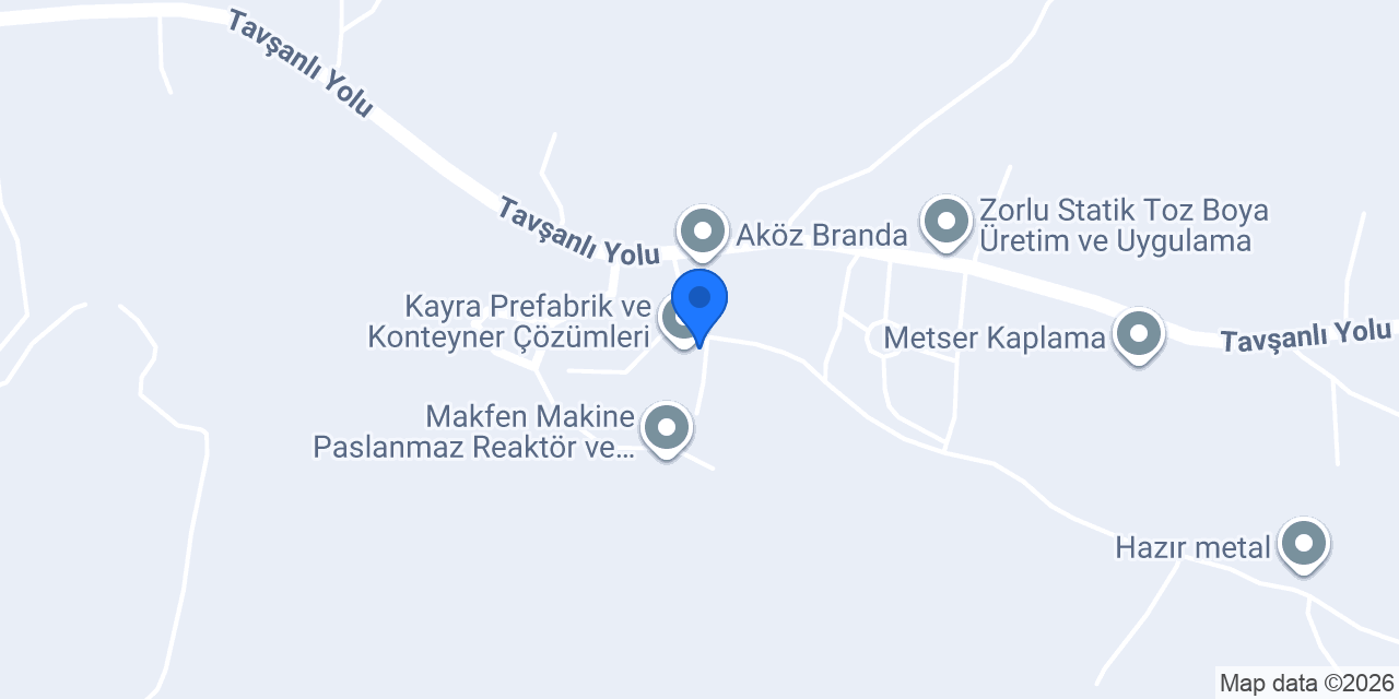Modül Mekan Modüler Yapı Sistemleri konumu