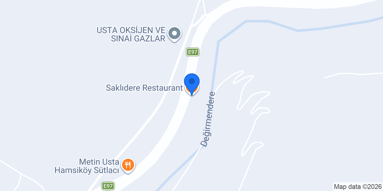 Saklıdere Restaurant konumu