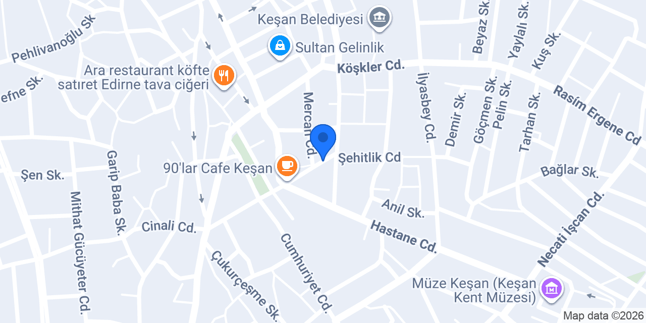 Keşan Taksi 24 konumu
