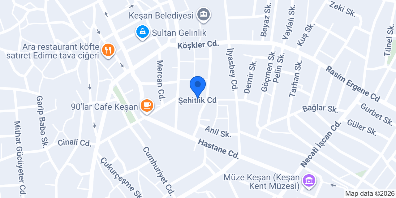 KEŞAN RABEL'S HAMAM SAUNA MASAJ EĞLENCE MERKEZİ konumu