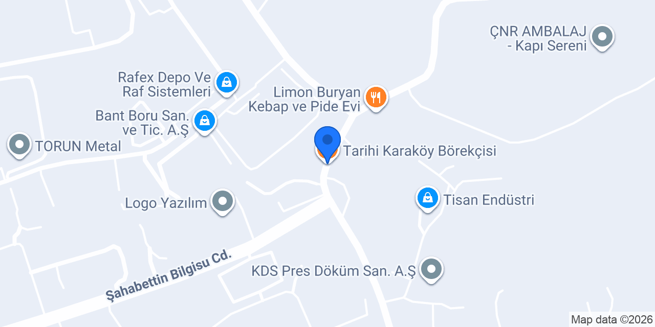 Tarihi Karaköy Börekçisi konumu
