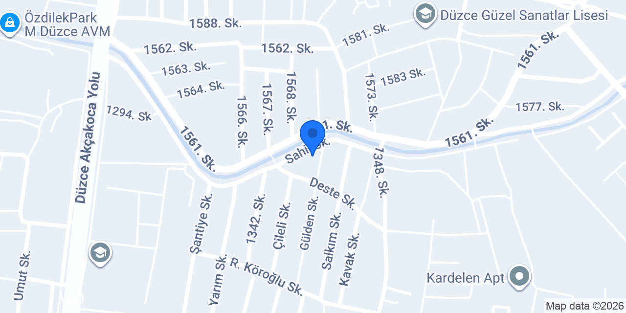 Düzce - Baymak Servis konumu
