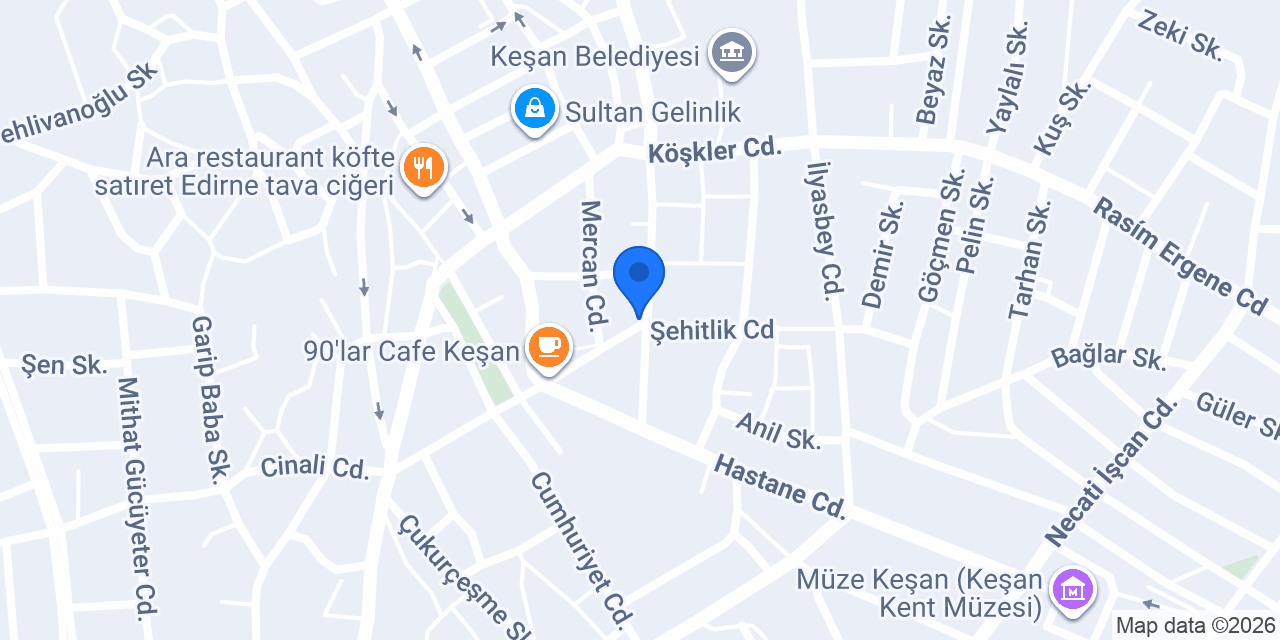 Dilims Pizza Keşan konumu