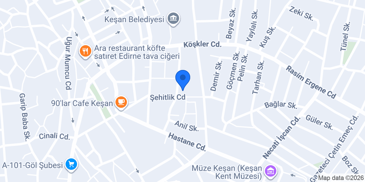 Simay Mercan Mimarlık konumu