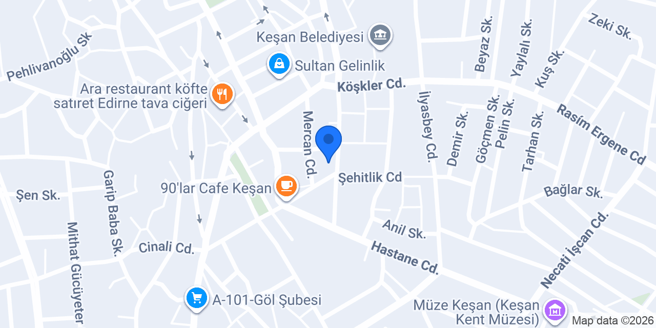 Gül elektrik Keşan konumu