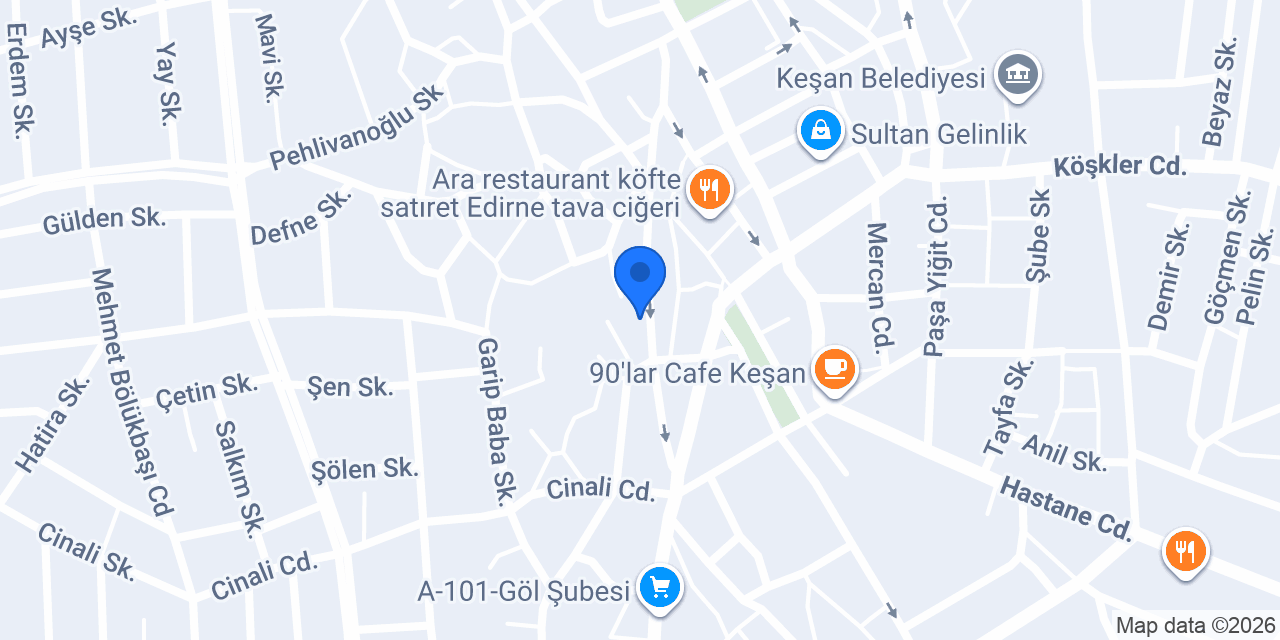 Keşan Sanat Merkezi konumu