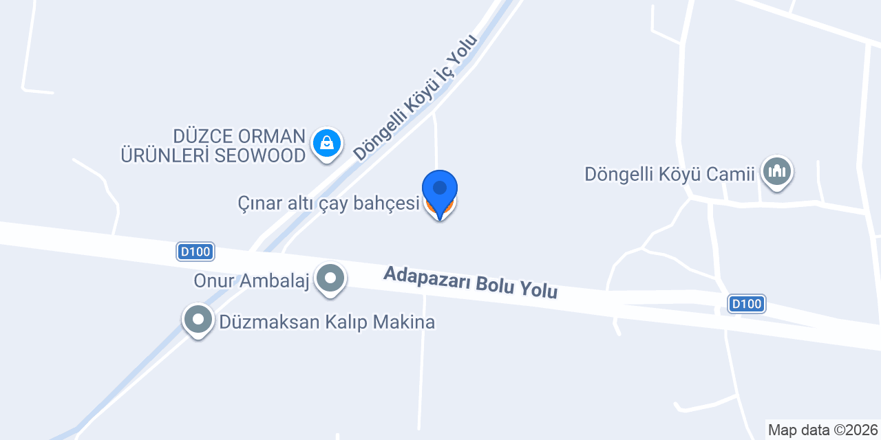 Çınar altı çay bahçesi konumu