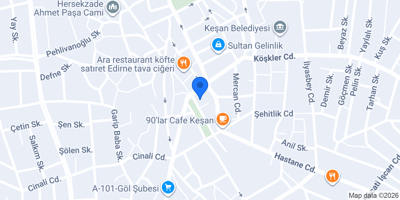 Özhancı Market (Merkez) konumu