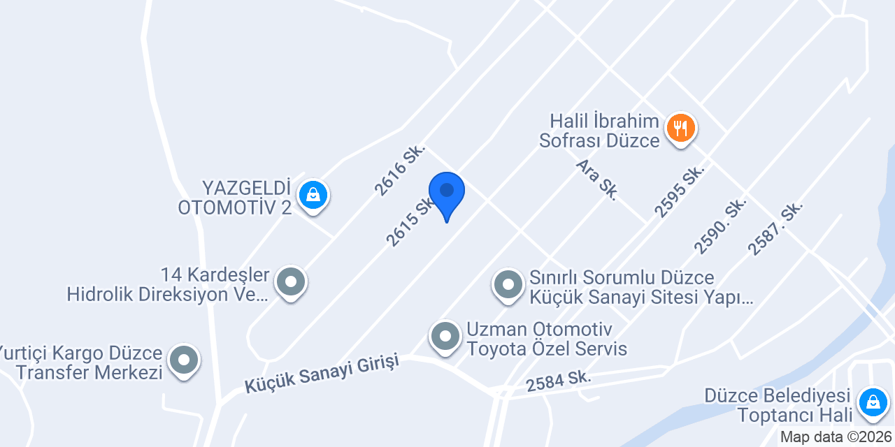 Erer Ford Özel Servisi konumu