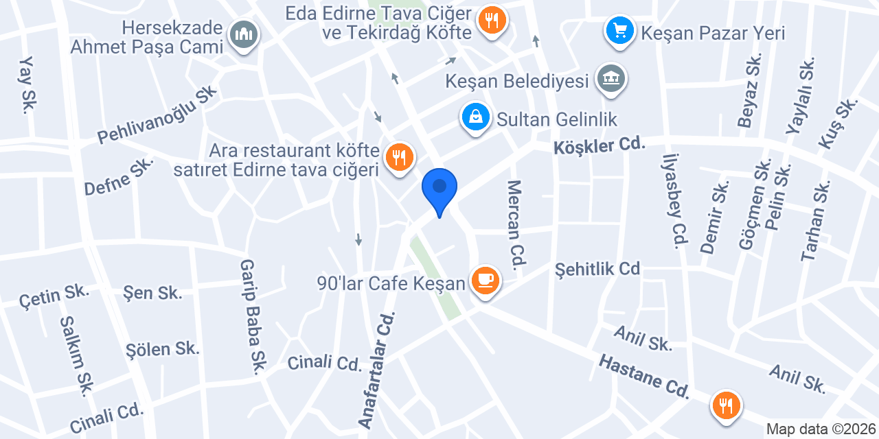 Keşan 2. Noterliği konumu
