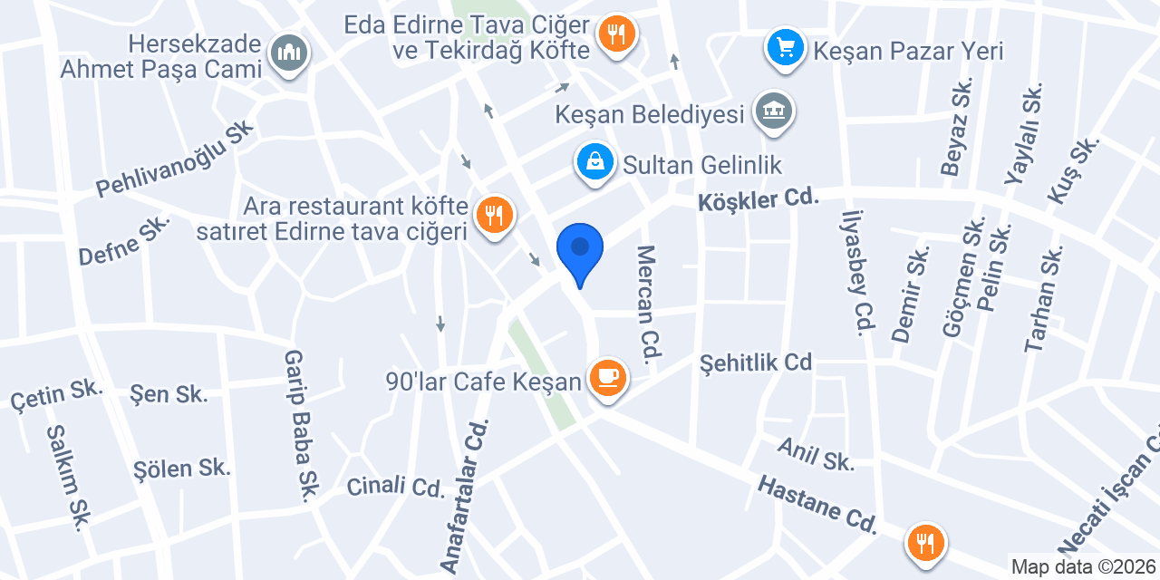 Varna Otel konumu