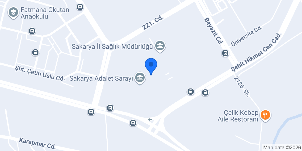 Sakarya AB Bürosu konumu