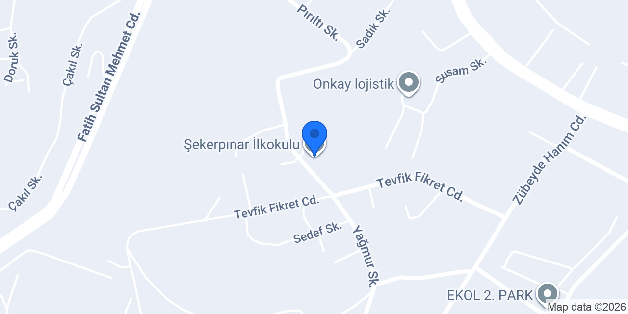 Şekerpınar İlkokulu konumu