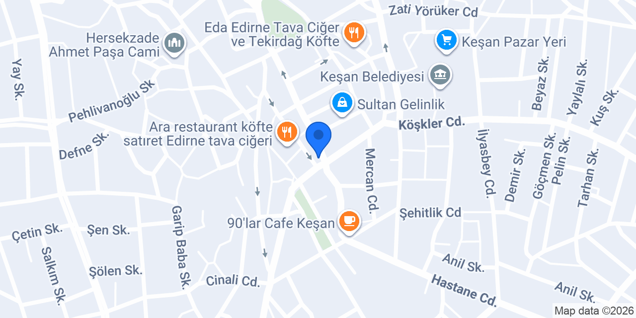 Dijital Keşan konumu