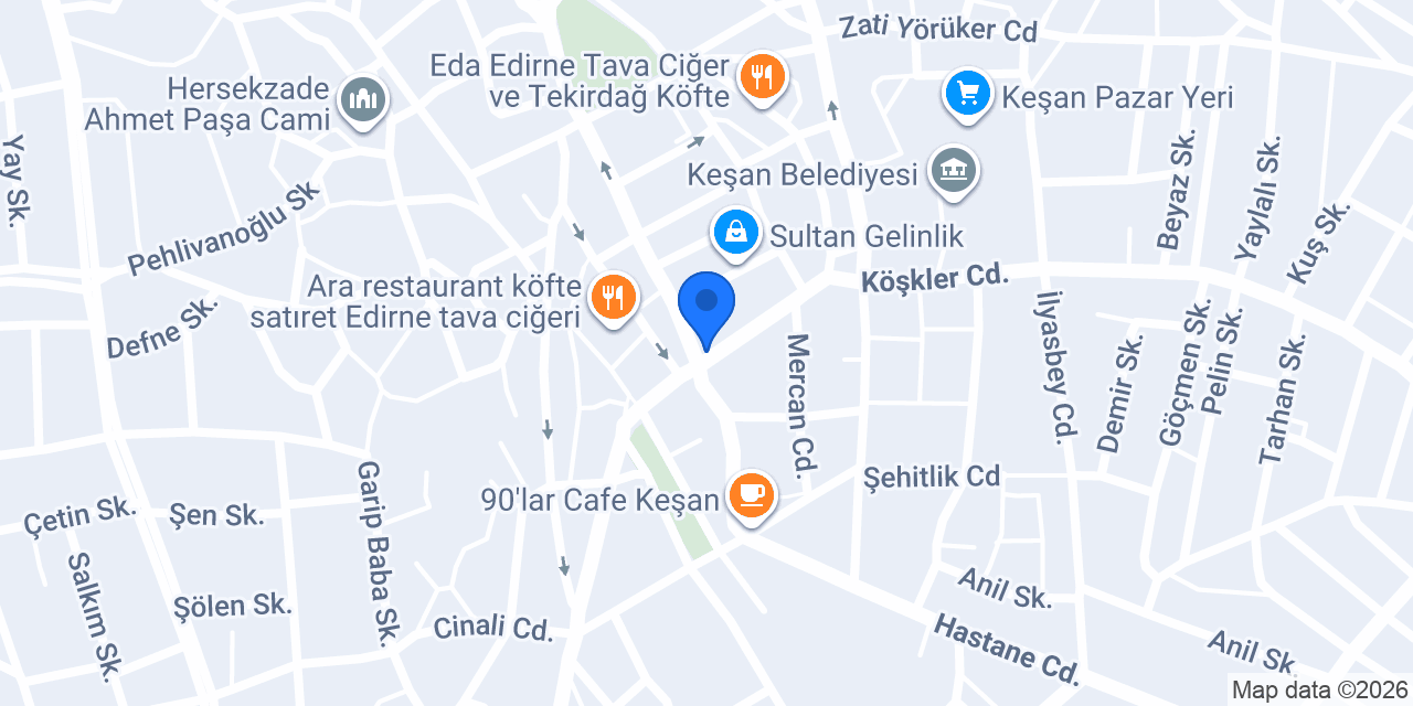 Bi Döner Keşan konumu