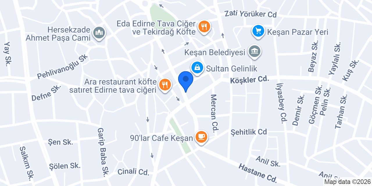 KAYMAZLAR ET MERKEZ ŞUBE (SATIR ET) konumu