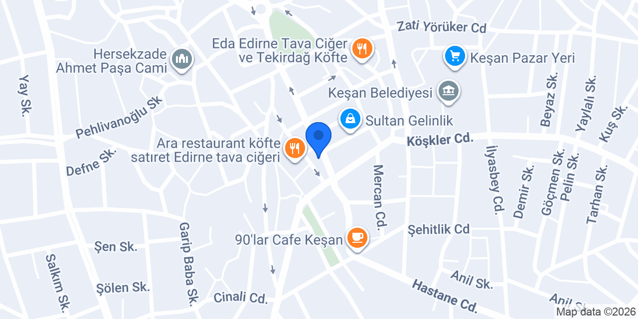 O günün Pastanesi konumu