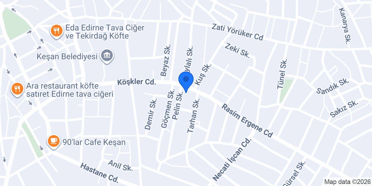 Saroz Yapi Prefabrik Ev Keşan konumu
