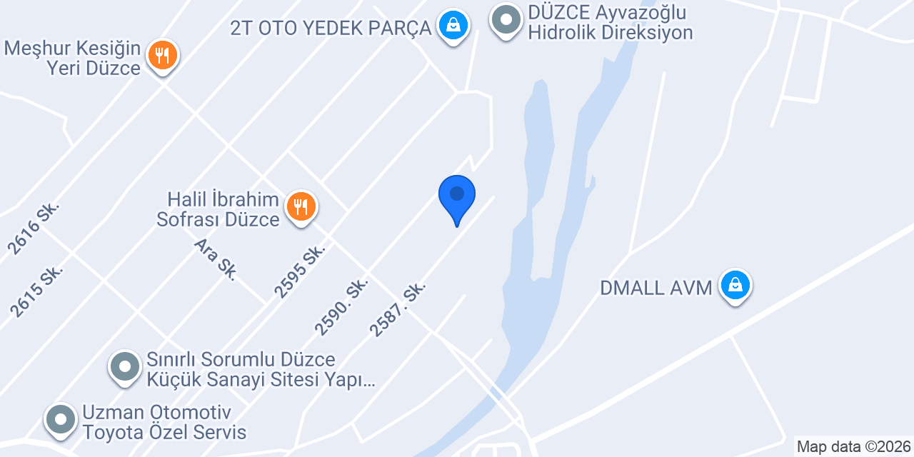 DÜZCE OTOMOTİV konumu