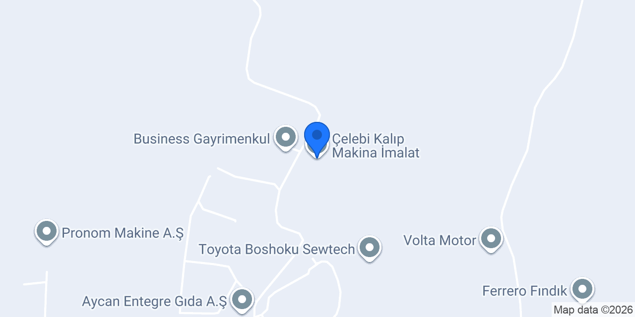 Çelebi Kalıp Makina İmalat konumu