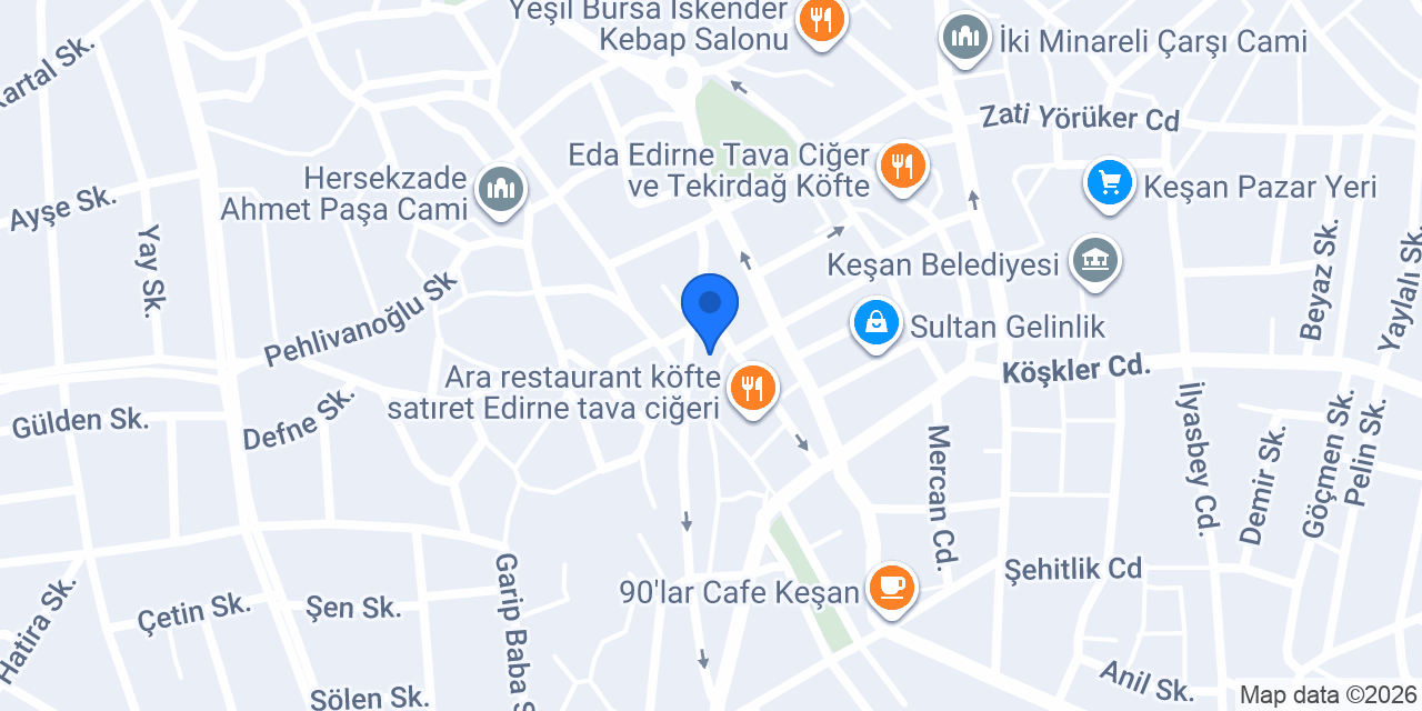 Ecrin Otokiralama konumu