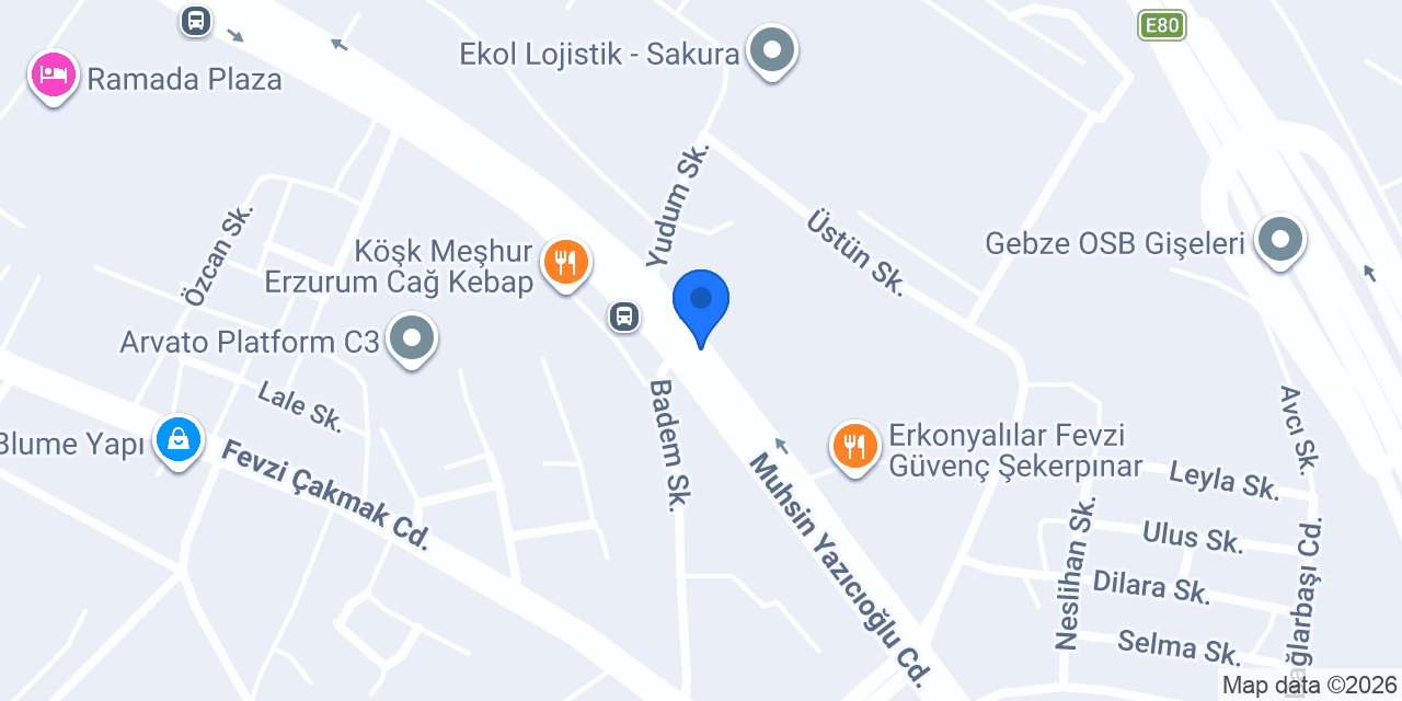Dessan Demir Çelik & Sayan Lojistik konumu