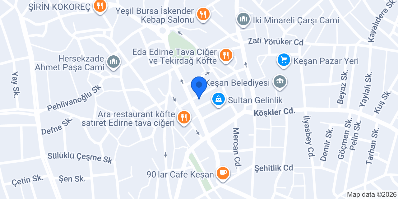 Milagro Cafe Keşan konumu