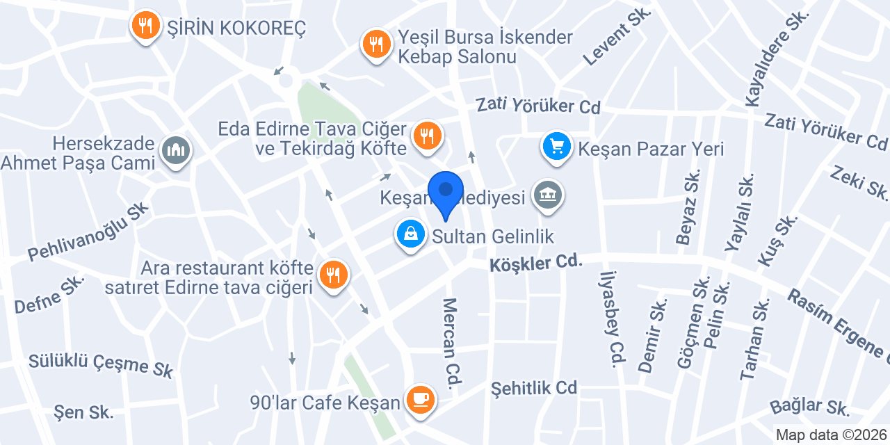 Kadir Usta Edirne Tava Ciğer konumu