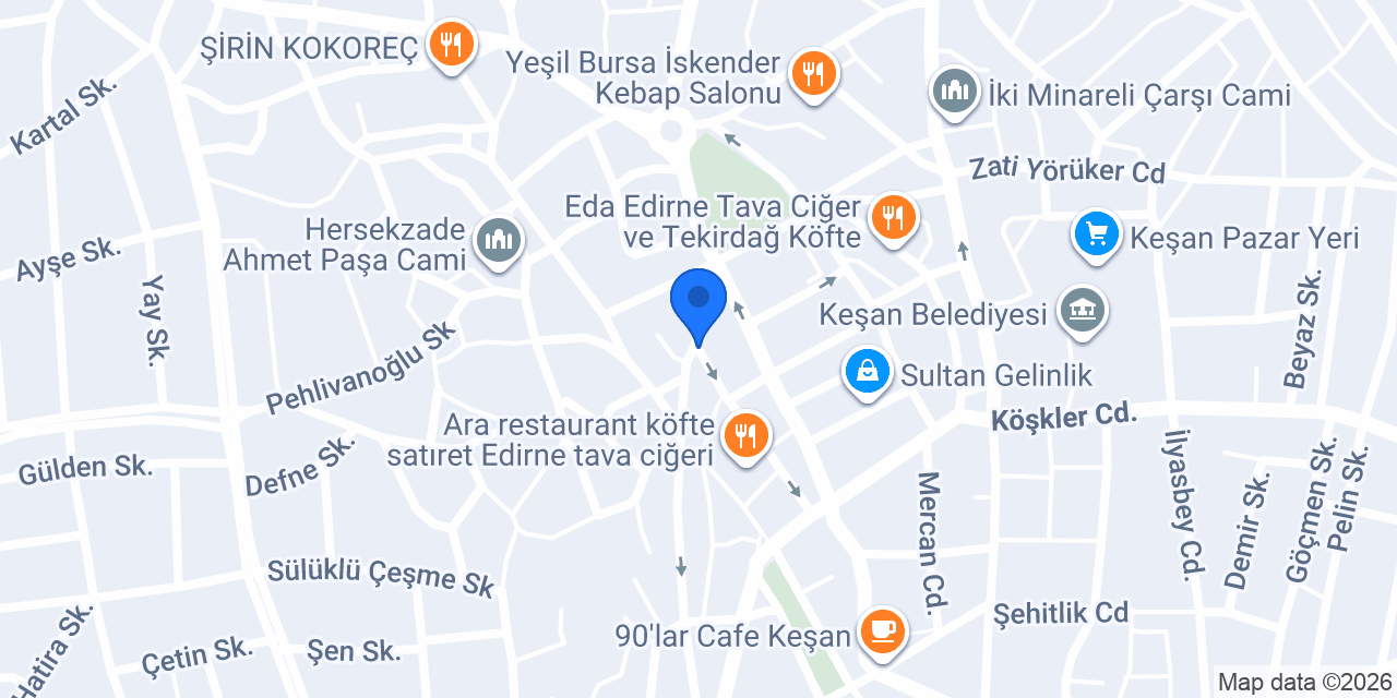 Dinç Kuyumculuk konumu