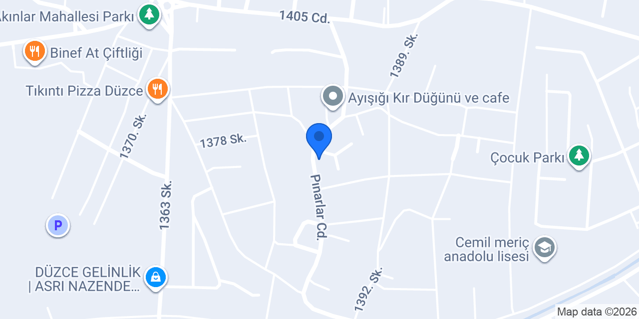 Düzce Akademi Kurs Merkezi konumu