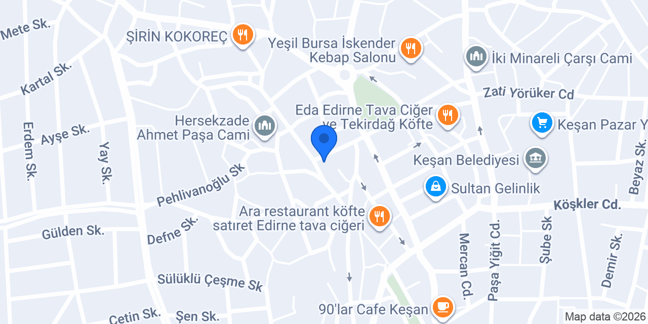 KEŞAN ÖZEL BATI KOLEJİ konumu