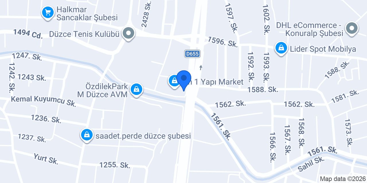 Çakmak Yapı Market konumu