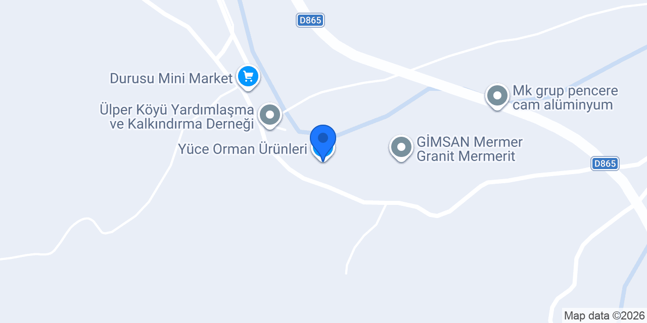 Yüce Orman Ürünleri konumu
