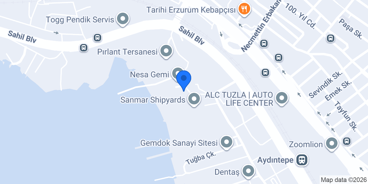 Çapa Gemi konumu