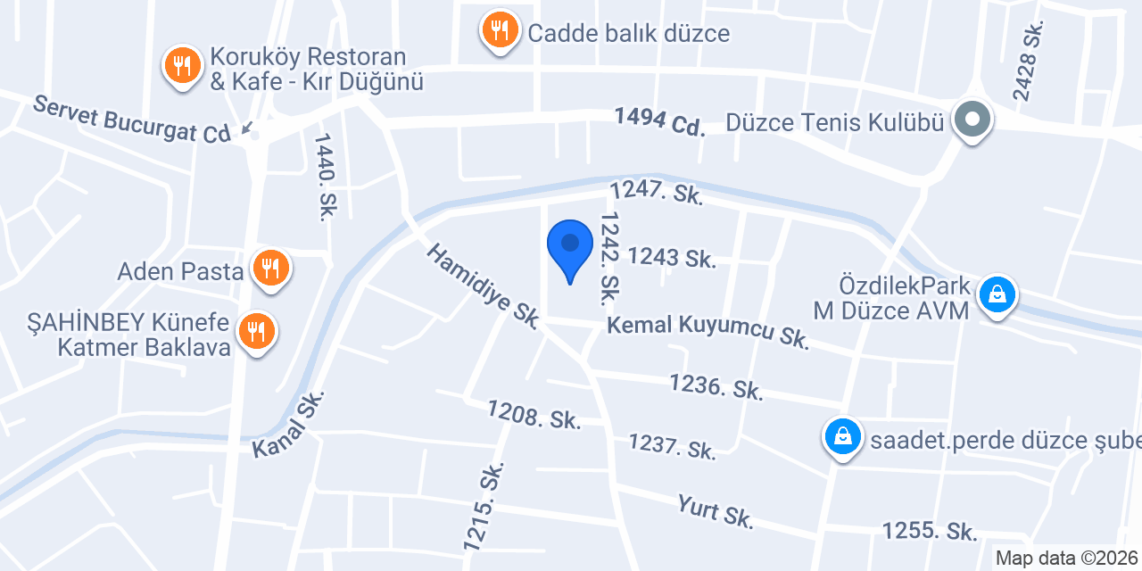Günaçtı Mutfak Mobilya konumu