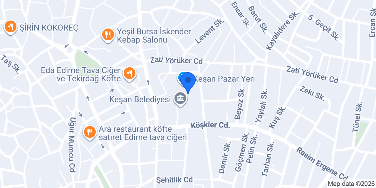 ÖZ LİDER PREFABRİK EV KEŞAN konumu