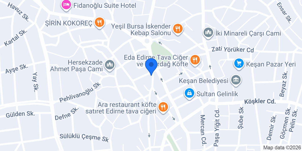 Avukat Merve GERGİN konumu