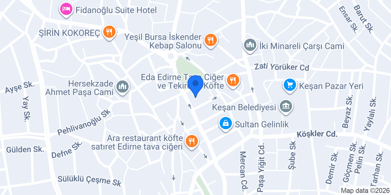 EVROS TUR SEYAHAT ACENTASİ konumu