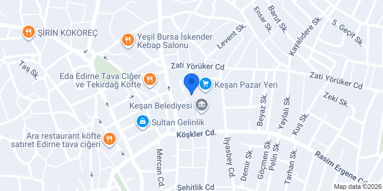 Gardenya Çiçekçilik konumu