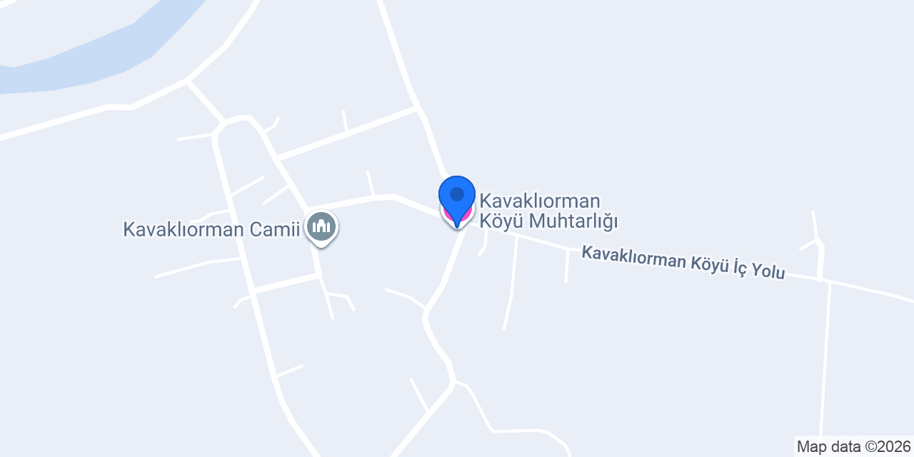 Kavaklıorman Köyü Muhtarlığı konumu